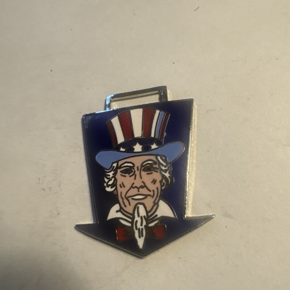 Vintage Uncle Sam America Usa Watch FOB Key Chain Neat Antique Charm Pendant